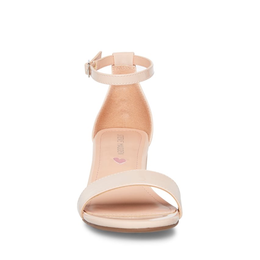 Pink Steve Madden Jcarrson Patent Kids' Heels Sandals | PH 0695UYJ